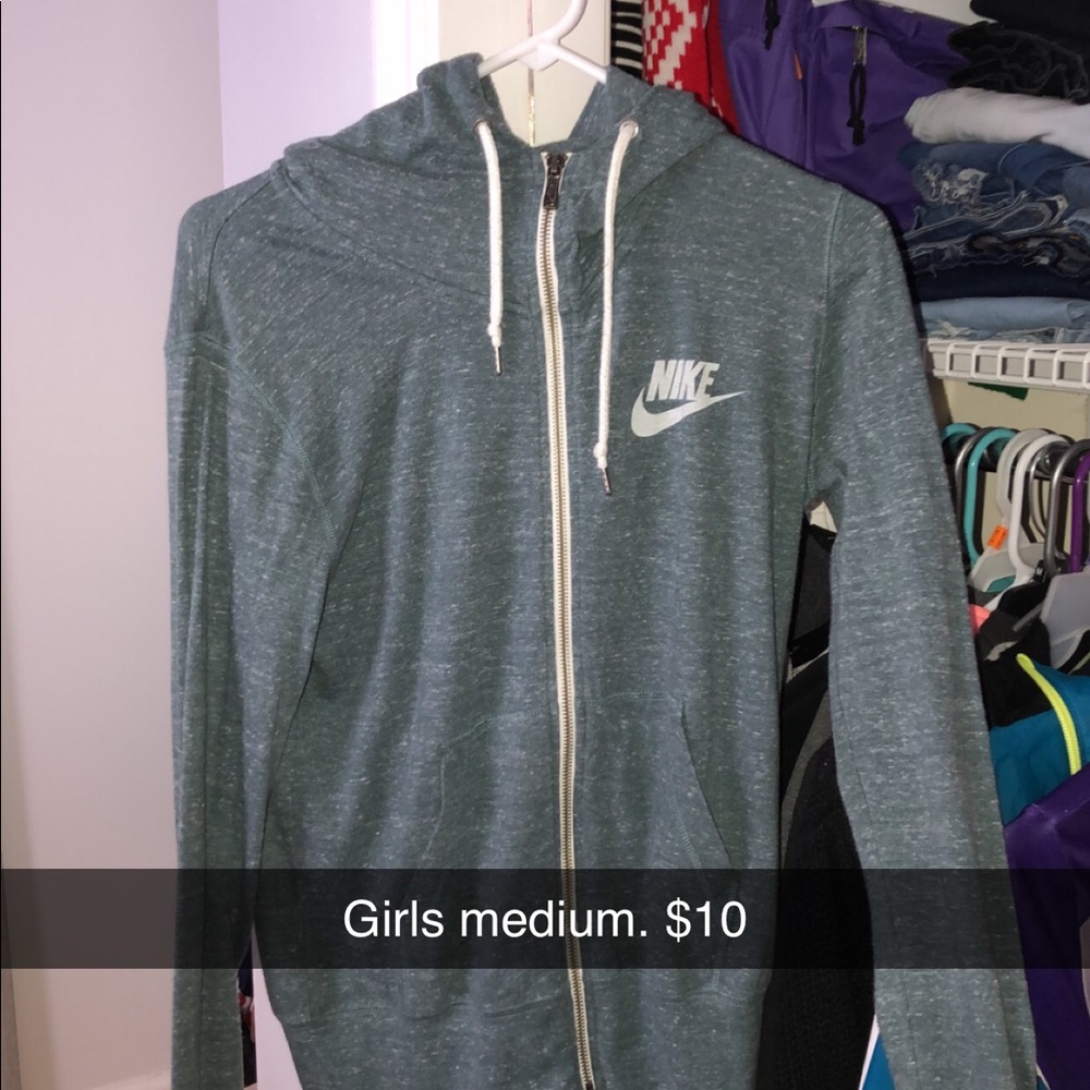 Girls Nike zip ups. Hardly worn.